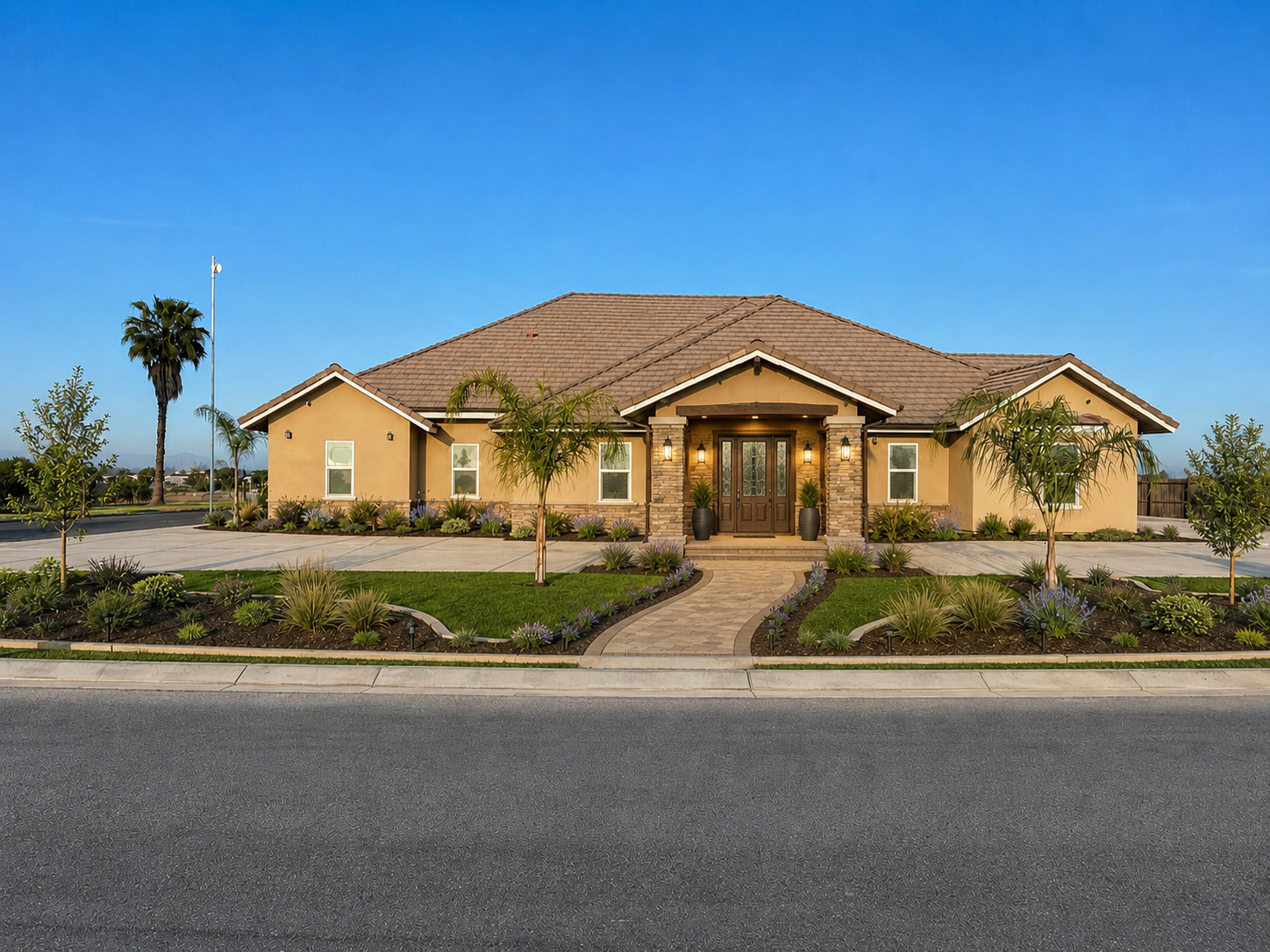 Custom residential home exterior